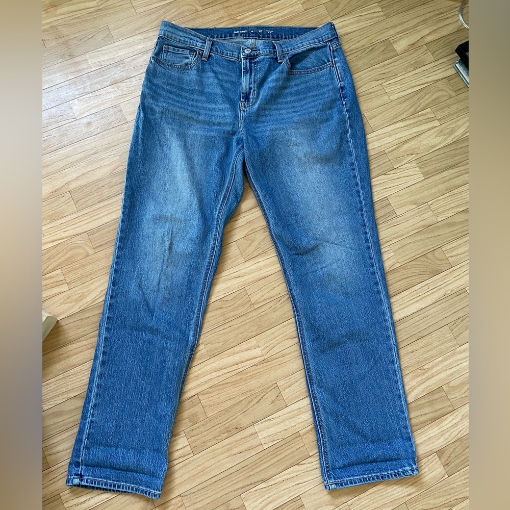 Womens Old Navy Dark Blue Denim Jeans Mid Rise